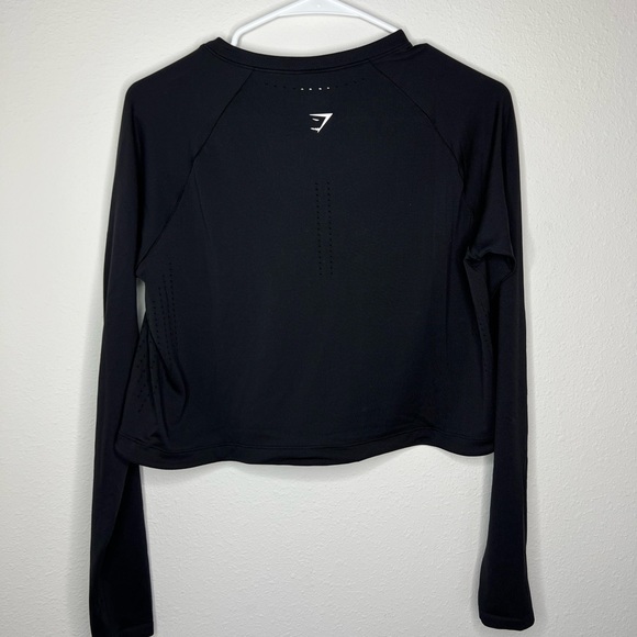 Gymshark Tops - Gymshark Long Sleeve Crop with Drawstring waist
